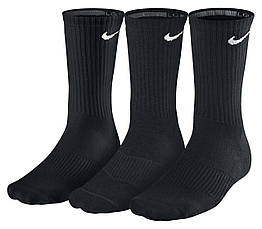 Шкарпетки спортивні Nike Lightweight Crew 3-pack чорні (SX4704-001)