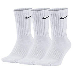 Шкарпетки спортивні Nike Everyday Lightweight Crew 3 пари білі (SX7676-100)