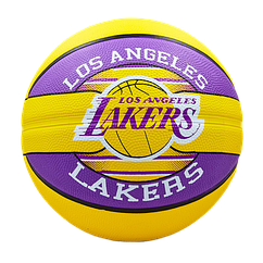 М'яч баскетбольний Spalding NBA Lakers розмір 7 гумовий для вулиці-залу (83510Z)
