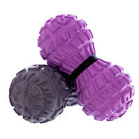 Массажный мяч двойной DuoBall Massage EVA 13,6x6,5 см для самомассажа и йоги (FI-8231)