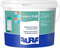 Краска акрилатная водоэмульсионная Aura Luxpro K&B полумат белый 10 л (39148)