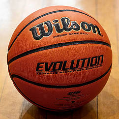 М'яч баскетбольний Wilson Evolution композитна шкіра розмір 6 (WTB0586XBEMEA-1)