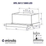 Витяжка Minola HTL 5612 WH 1000 LED, фото 5
