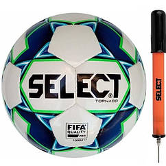 Офіційний м'яч для футзалу Select Futsal Tornado FIFA розмір 4 біло-синій (105000-014)