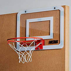 Міні-щит баскетбольний Basketball MiniHoop NBA 38х28 см з кільцем 22,5 см і сіткою (WTBA00219)