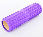 Ролик-валик Grid Spine Roller EVA 13х45 см для йоги, фітнесу, пілатесу, масажу (FI-6674), фото 7