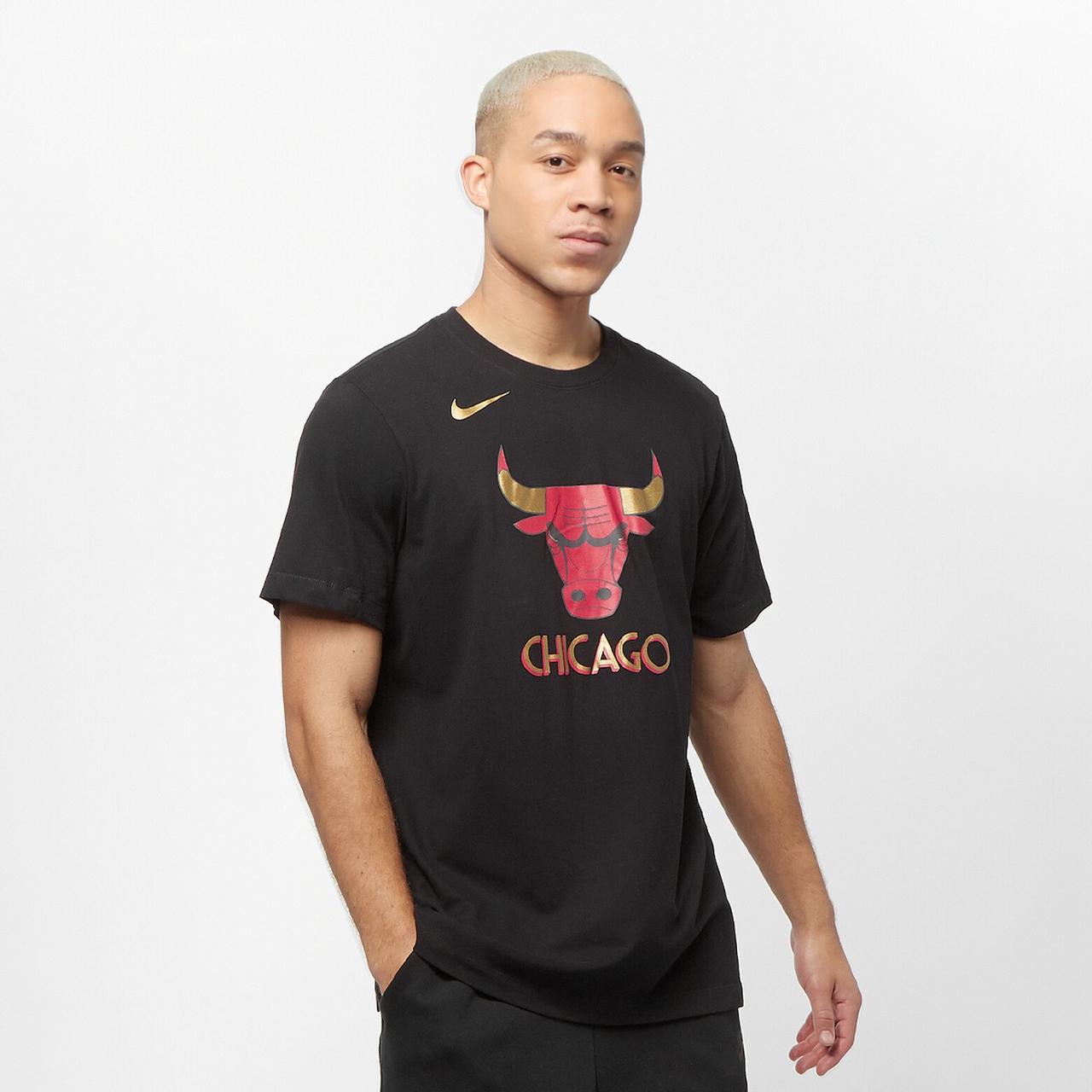Футболка баскетбольна чоловіча Chicago Bulls City Edition Logo розмір L (CT9440-010), фото 1