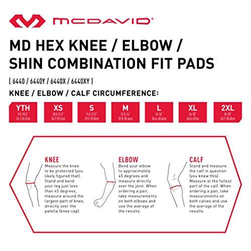 Наколенники баскетбольные McDavid Hex Knee Pads защитные компресионные размер M черные 2 шт. (6440) - фото 4 - id-p1456148178