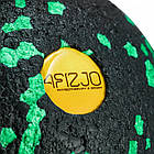 М'яч масажний 4FIZJO EPP BALL діаметр 8 см чорно-зелений (4FJ1233), фото 2