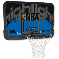 Щит баскетбольний ігровий Spalding NBA Highlight Backboard 112х73,5 см (30 01673 01 1144)