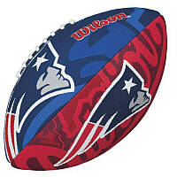 Мяч для американского футбола Wilson New England Patriots NFL Junior Team Logo (WTF1534XBNE)