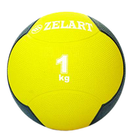 Медбол Zelart Medicine Ball 1 кг твердый резиновый (FI-5121-1)