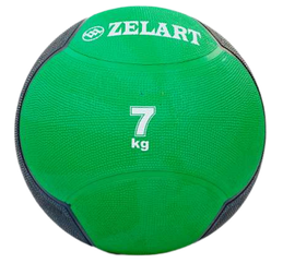 Медбол Zelart Medicine Ball 7 кг твердий гумовий (FI-5121-7)