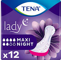 Урологические прокладки для женщин Tena Lady Night Maxi 6 капель 12 шт