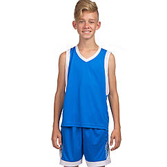 Форма баскетбольна дитяча Basketball Uniform синій-білий (LD-8017T)