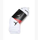 Шкарпетки баскетбольні спортивні Jordan Jumpman Quarter 3 пари білі (SX5544-100), фото 8