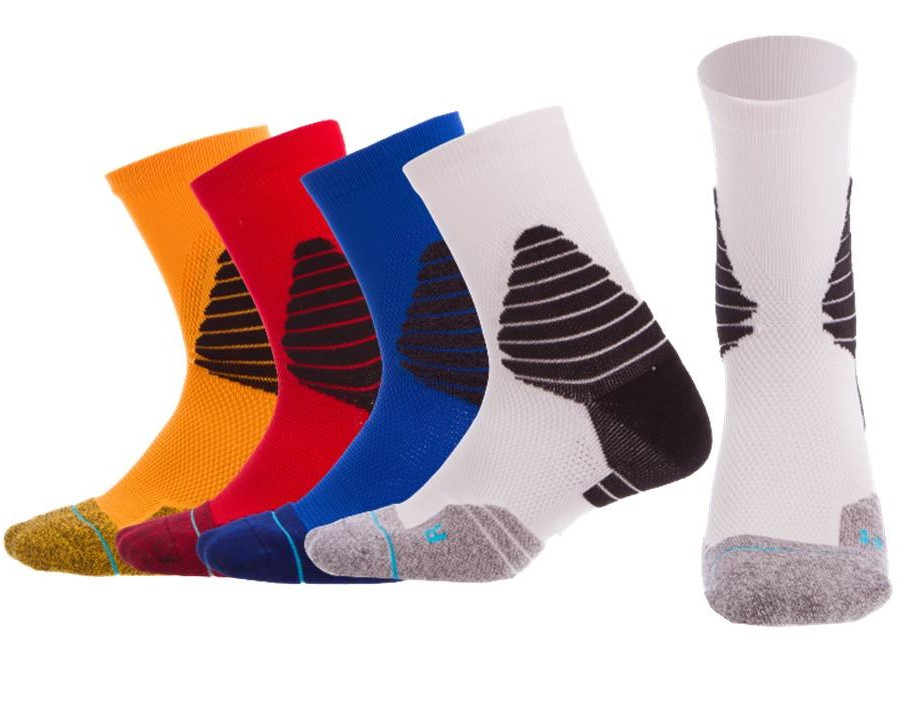 Шкарпетки баскетбольні Zelart Basketball Socks р-р 40-45, 3 пари (JCB3307)