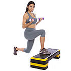 Степ-платформа Zelart для фітнесу, степ-аеробіки, тренувань і схуднення (FI-1574), фото 6