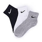 Шкарпетки спортивні Nike Everyday Lightweight Ankle 3 пари білі-сірі-чорні (SX7677-901), фото 2