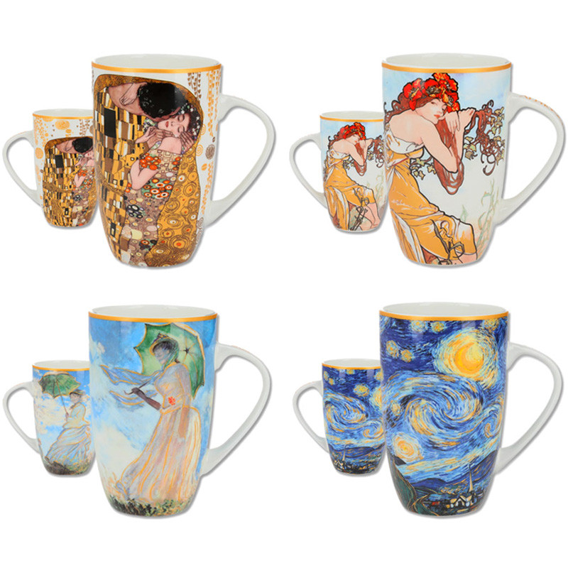 Набір чашок Carmani 4 шт. Галерея шедеврів, 350 мл (045-1600), фото 1