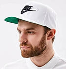 Кепка-бейсболка з прямим козирком Nike Futura Snapback In White 6-панельний снепбек (891284-100), фото 4