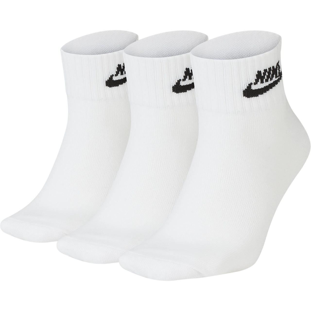 Шкарпетки спортивні Nike Everyday Essential Ankle 3 пари білі (SK0110-101)