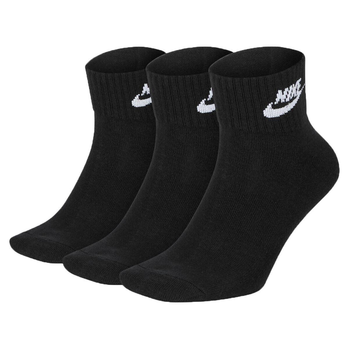 Шкарпетки спортивні Nike Everyday Essential Ankle 3 пари чорні (SK0110-010)