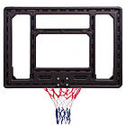 Щит баскетбольний Basketball Hoop 80х58 см з кільцем і сіткою (S010), фото 3