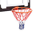 Щит баскетбольний Basketball Hoop 80х58 см з кільцем і сіткою (S010), фото 4