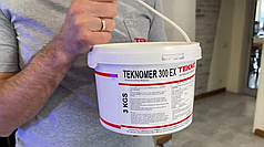 Гідроізоляція басейнів, балконів і терас Teknomer 300 EX 3 кг.