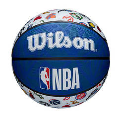 М'яч баскетбольний Wilson NBA All Team Outdoor розмір 7 гумовий (WTB1301XBNBA)