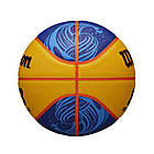 Міні-м'яч баскетбольний Wilson FIBA 3х3 Mini Ball розмір 3 модель 2020 р сувенірний (WTB1733XB2020), фото 2