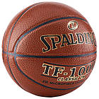Баскетбольний м'яч Spalding TF1000 Classic ZK Indoor Game Basketball розмір 7 композитна шкіра, фото 2