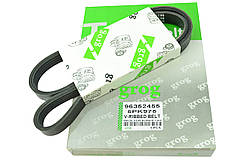 Ремінь генератора Lanos 1.4-1.5 з ГУР, струмковий (5PК975) GROG