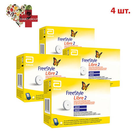Фрістайл Лібре 2 Сенсор (FreeStyle Libre 2 Сенсор) 4 упаковки, фото 2