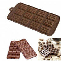 Силиконовая Форма плитка шоколада "Мини шоколадки"
