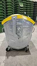 Євроконтейнер 1,1 м3 для роздільного збору сміття, оцинкований., фото 3