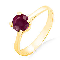 Золотое кольцо с рубином 1,50 карат