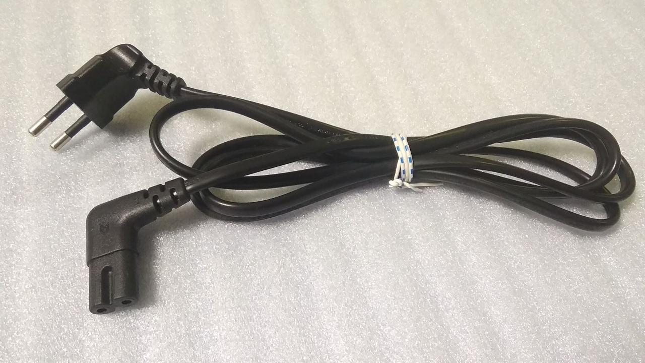 Оригінальний мережевий кабель живлення Longwell LP-21L 1.485м (2x0.75мм2) (кутова вилка) Б/В
