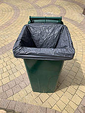 Бак для мусора на колесах 120 л., зеленый, фото 2