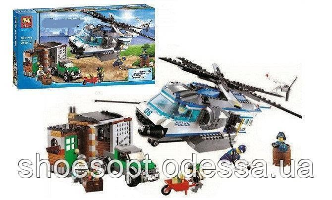 Конструктор Поліція Вертолетний патруль: 528 деталей, 5 фігурок, фото 1