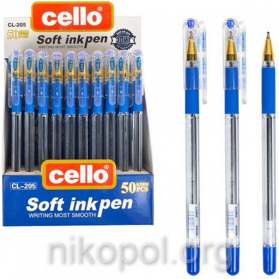 Ручка олійна Cello C205-50 синя