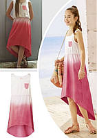 Дитячий сарафан, плаття Pepperts біло-рожевий 122-164 зріст