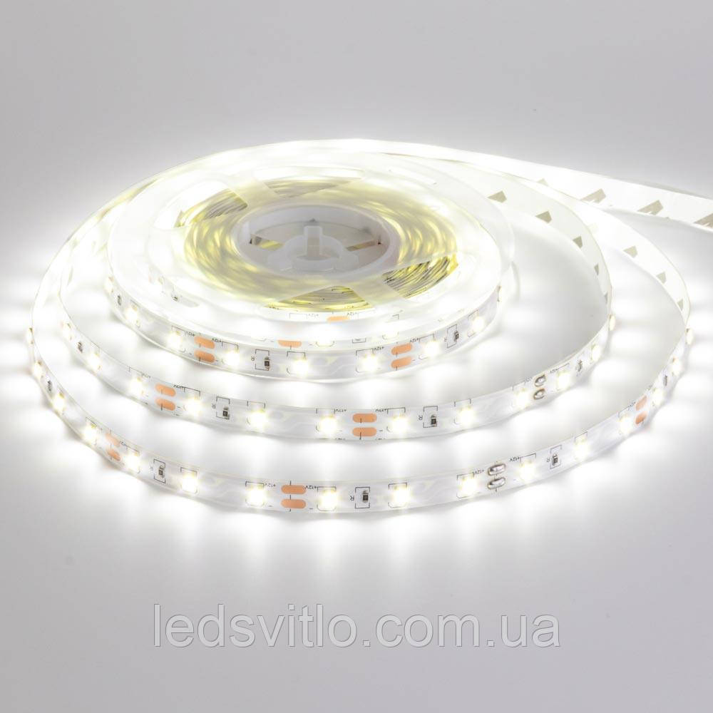 5 метрів, Світлодіодна LED стрічка 12v 60smd 2835 IP20 Білий холодний колір світла