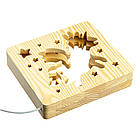 Світильник нічник з дерева LED "Чарівний єдиноріг" з пультом і регулюванням світла, колір теплий білий, фото 4