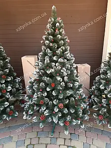 Ялинка Кармен з шишками і калиною 1.80м