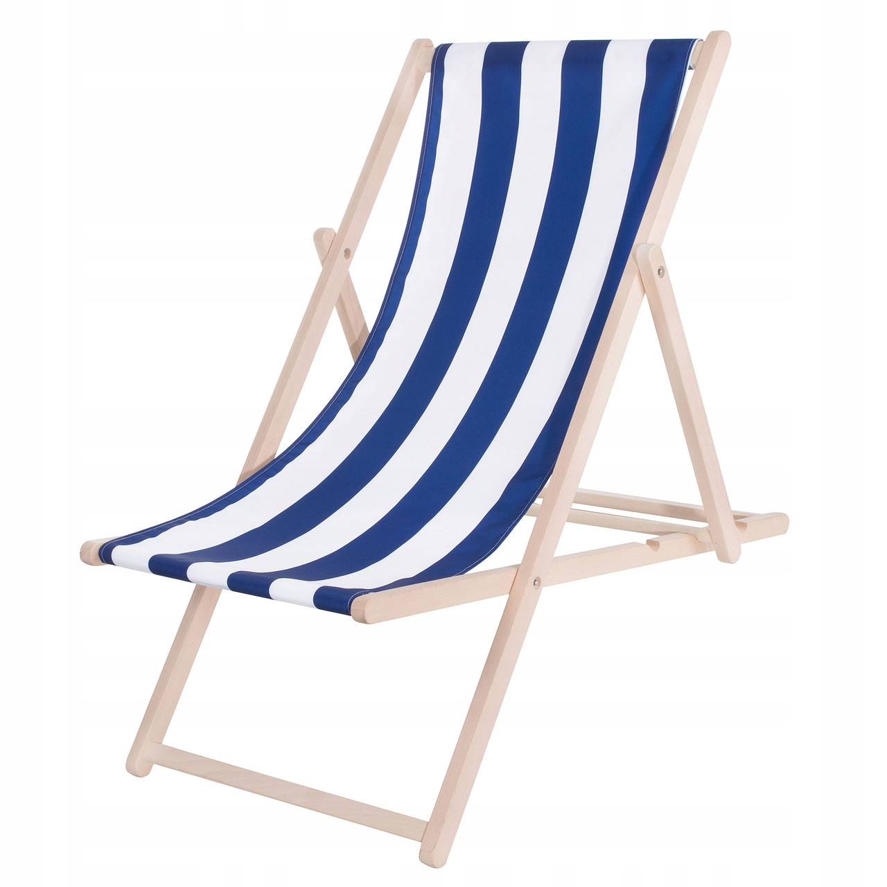 Шезлонг (кресло-лежак) деревянный для пляжа, террасы и сада Springos DC0001 WHBL . - фото 1 - id-p1456260513