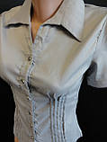 Жіночі блузи на ґудзиках із коротким рукавом, фото 3