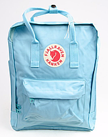 Рюкзак Fjallraven Light blue Kanken Bag Mini 8 литров Топ качество голубой с голубой ручкой