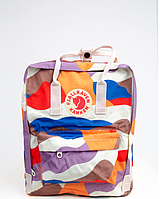 Рюкзак Fjallraven ART Kanken Bag Mini 8 литров Топ качество светлый камуфляж